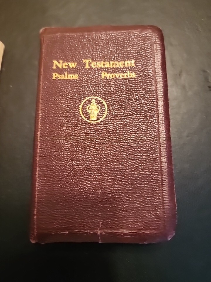 2 Vintage Pocket Size Bible New Testament American Bible Society & Gideons 1950s
