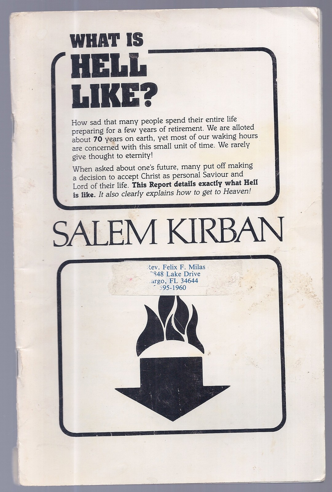 What is Hell Like by Salem Kirban (1989, Paperback)