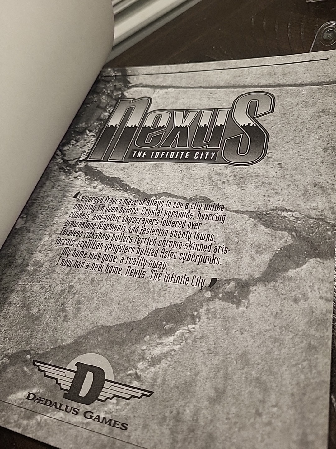 Nexus: The Infinite City, Realities on the Edge, RPG setting Daedalus Games 1994