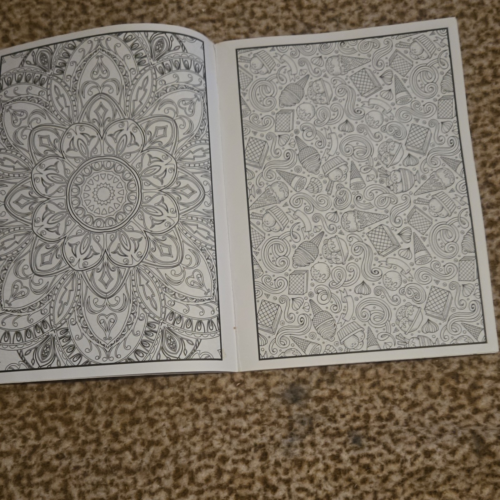 Mandalas Adult Coloring Book Paperback Illustrated Adults English