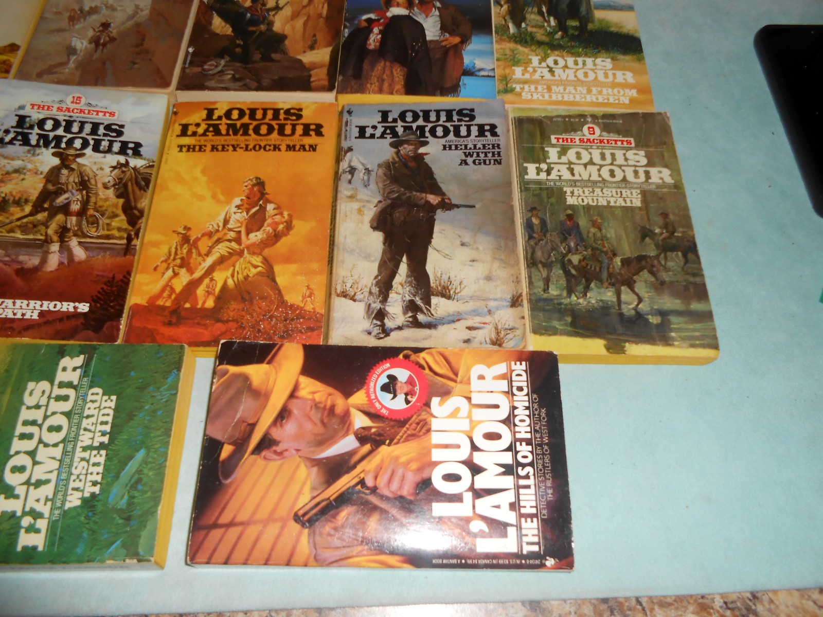 Louis Lamour Western Action Adventure Lot of 17 Paperback books 1971-1990