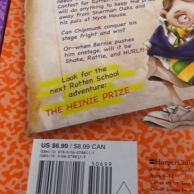 HarperCollins Hardcover Rotten School by R.L. Stine, Ages 9-12, Illustrated