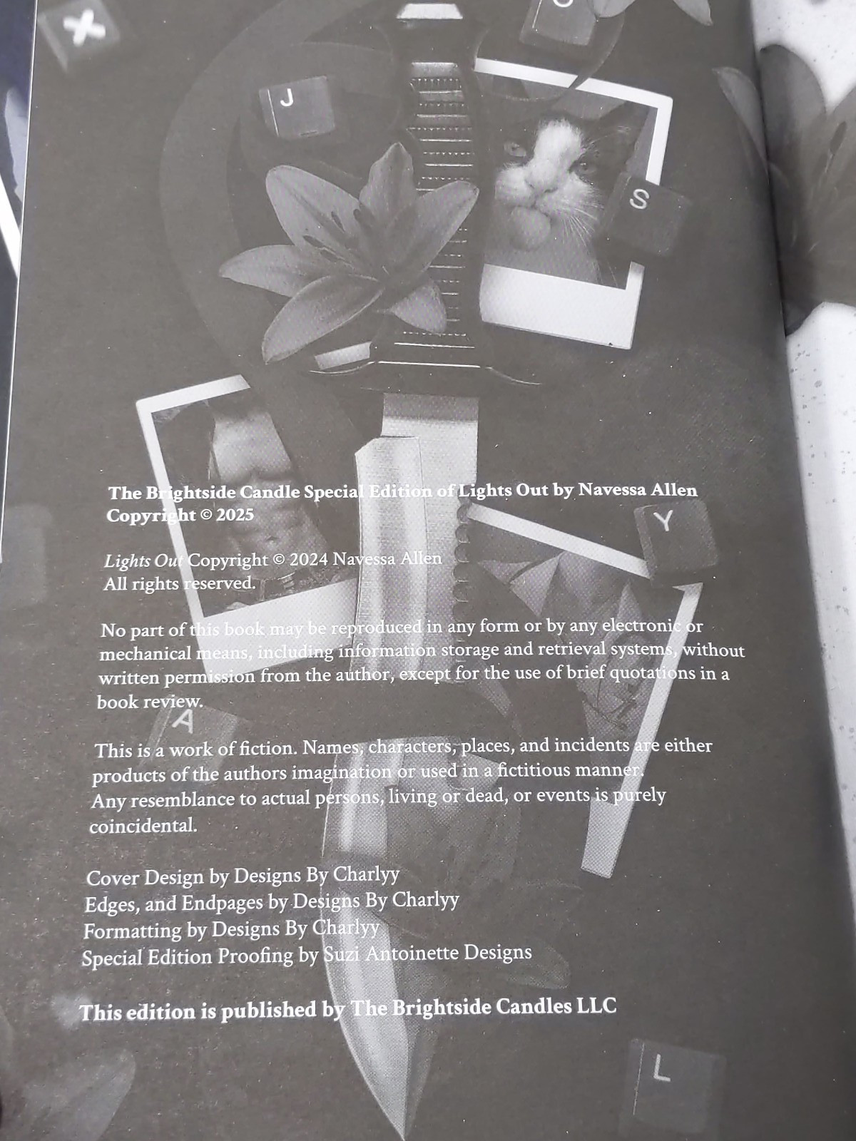 Lights Out by Navessa Allen Brightside Candle Special Edition – Hardcover