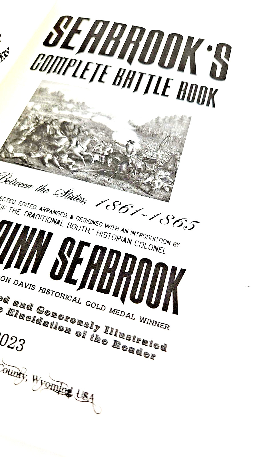 Seabrooks Complete Battle Book War Between the States 1861-1865 New Paperback