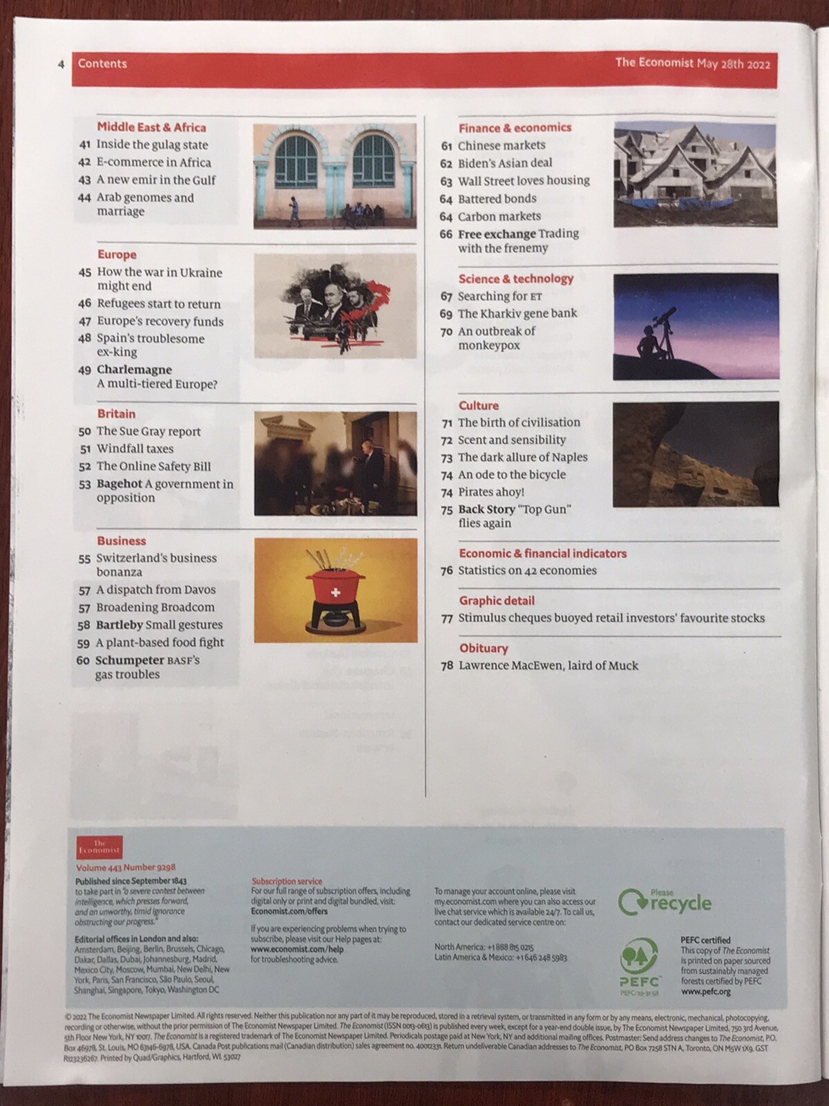 The Economist Magazine – China’s Slowdown (May 28th – June 3rd, 2022) Issue New