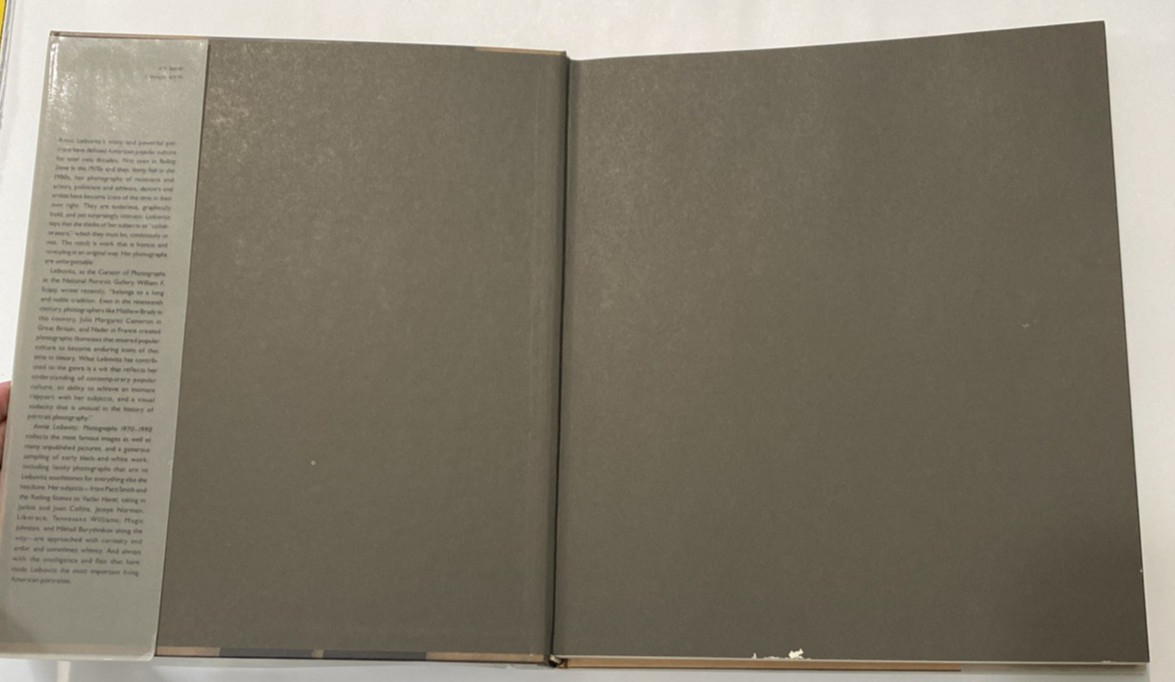 Photographs Annie Leibovitz 1970-1990 Hardcover Photography Art Book First Ed