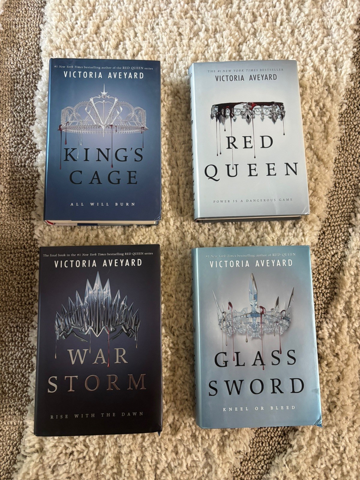 NEW Aveyard 4 Book Box Set Red Queen Glass Sword & Other Hardcover Dustjacket