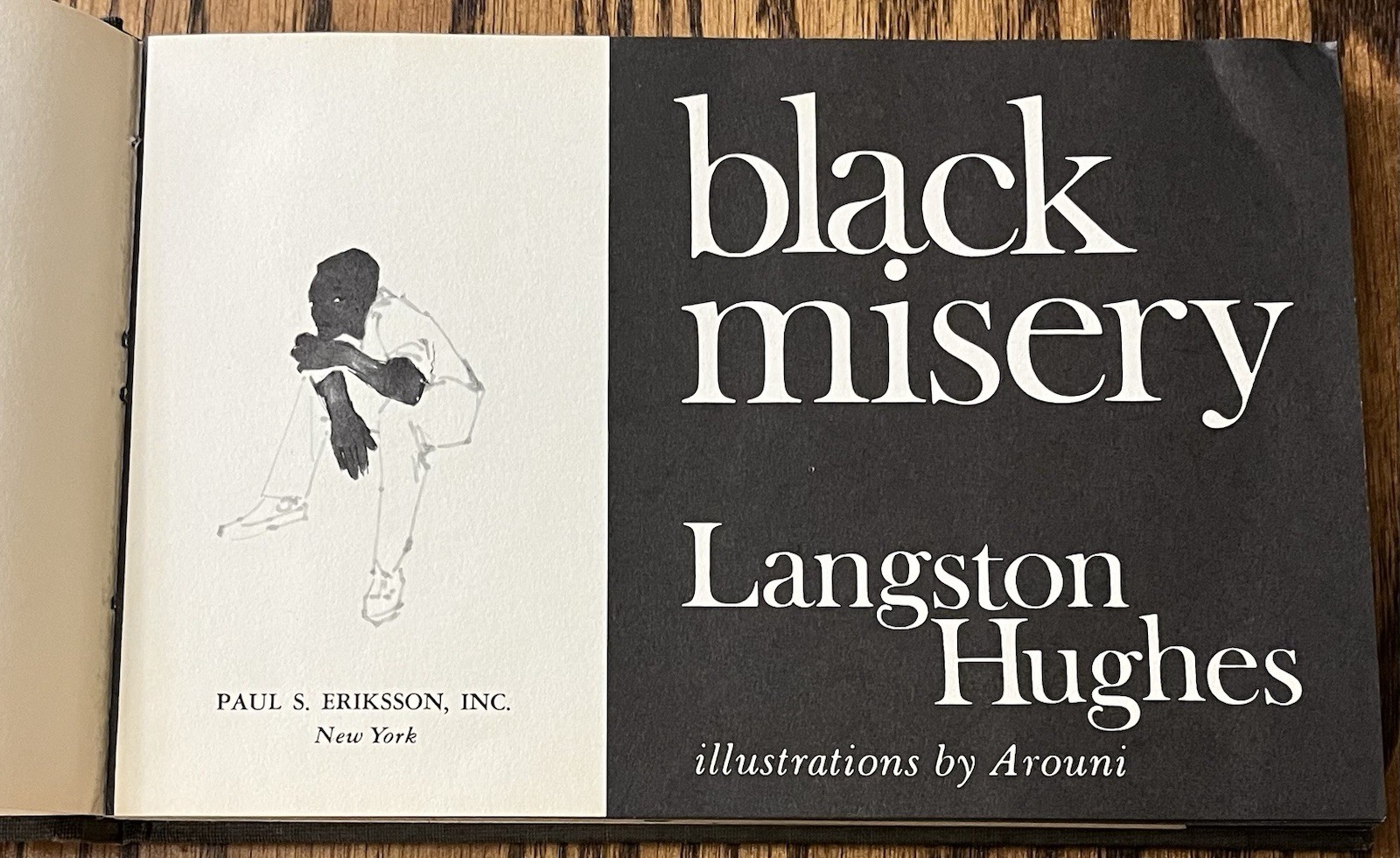 BLACK MISERY : by Langston Hughes : illus Arouni : vintage