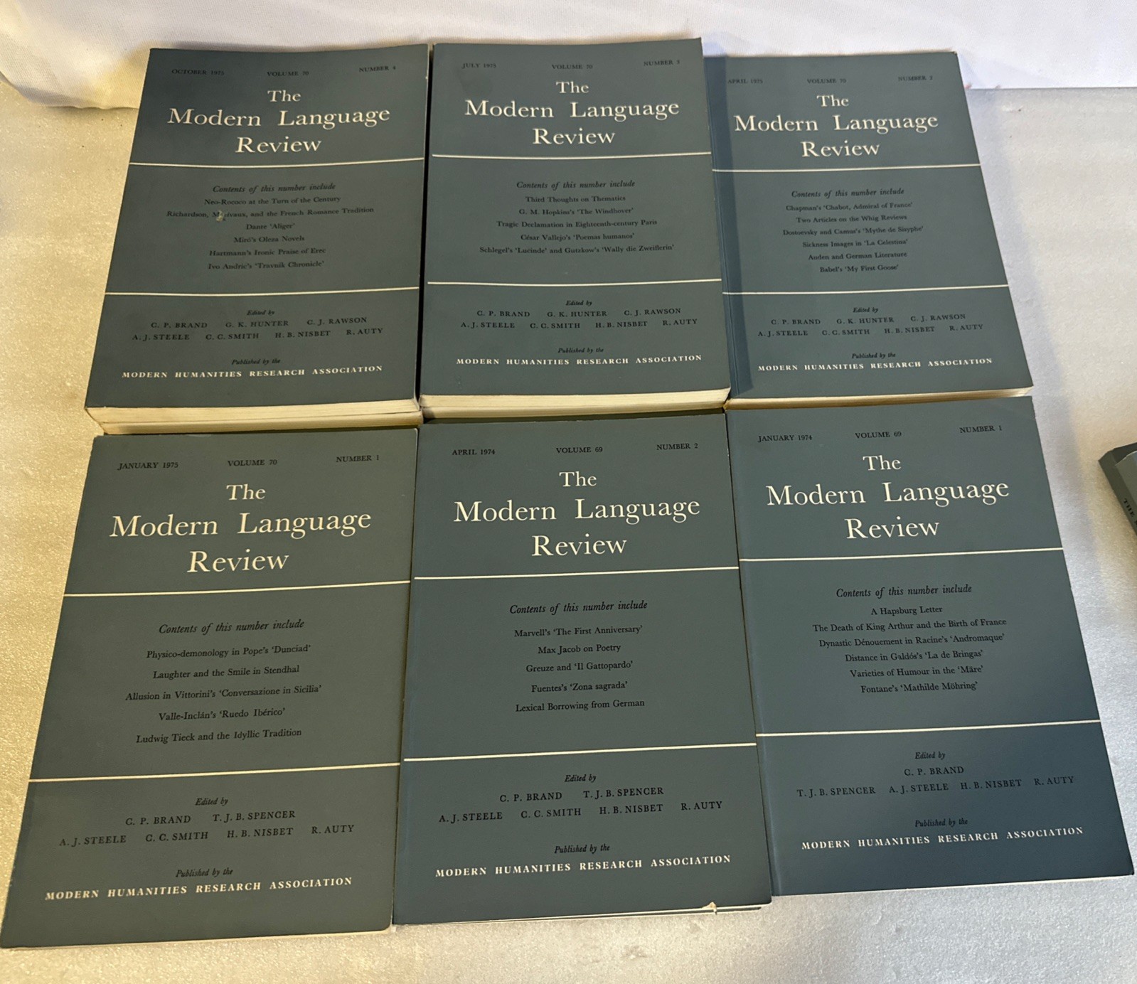 THE MODERN LANGUAGE REVIEW — LOT OF 16 + VARIOUS ISSUES 1972-1975 Paperback