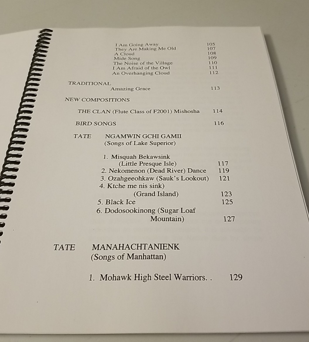 Native American Flute Song (Anishnaabe bbigon ngamwin) Spiral Paperback Music