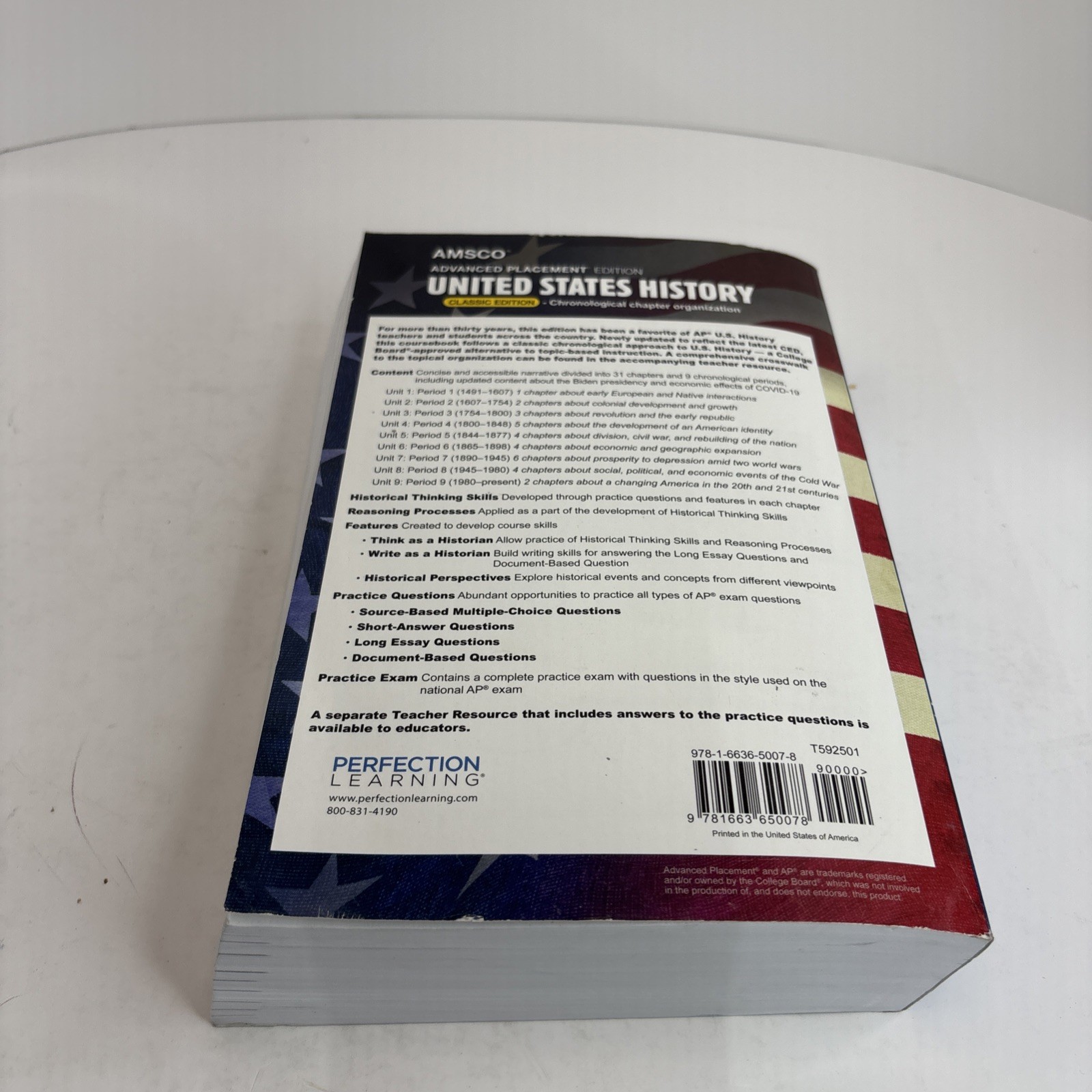 Advanced Placement Edition United States History Classic Edition (AMSCO, 2023)