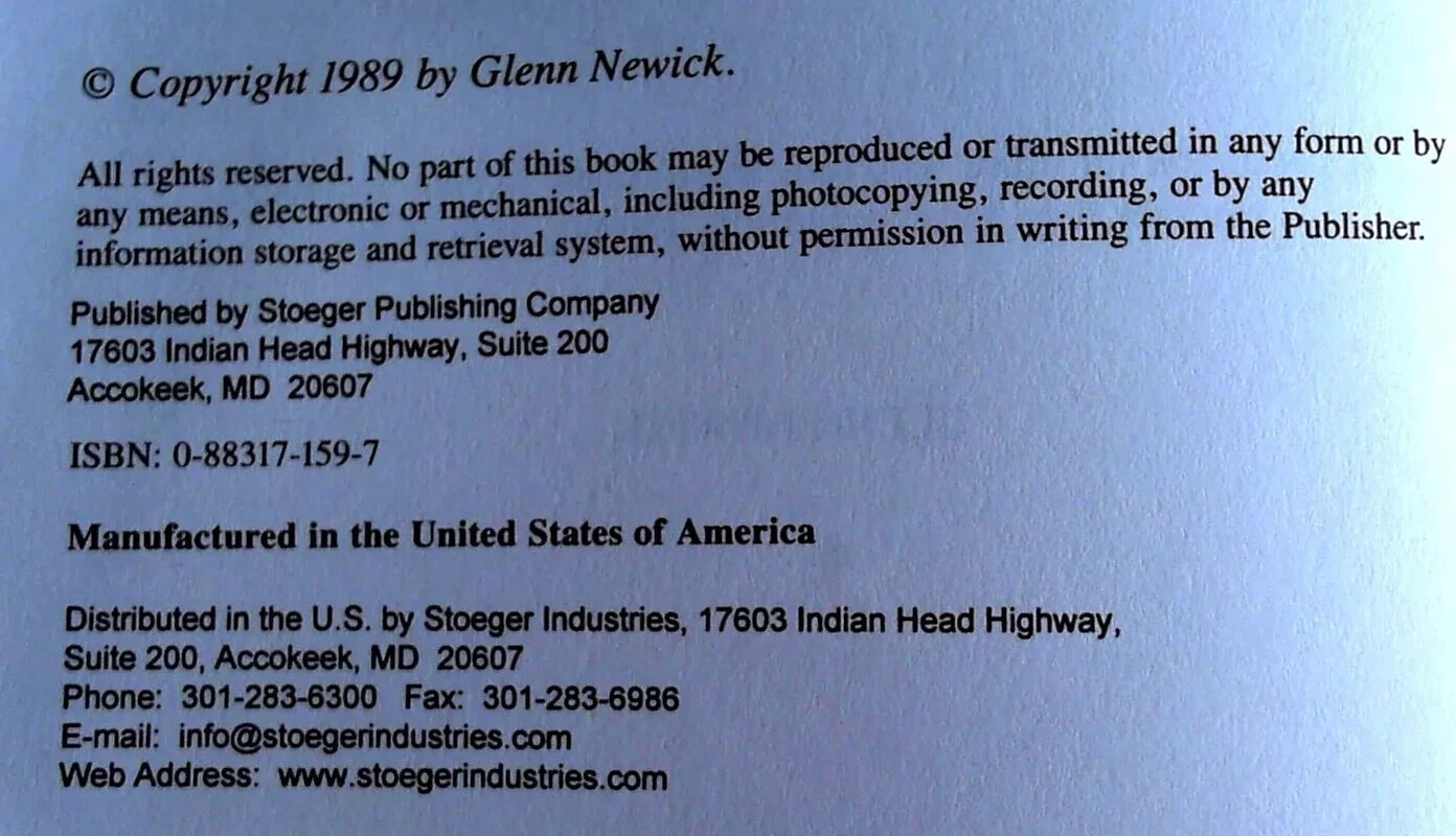 Ultimate in Rifle Accuracy by Glenn Newick, Paperback, 1989, Stoeger, 210 Pages