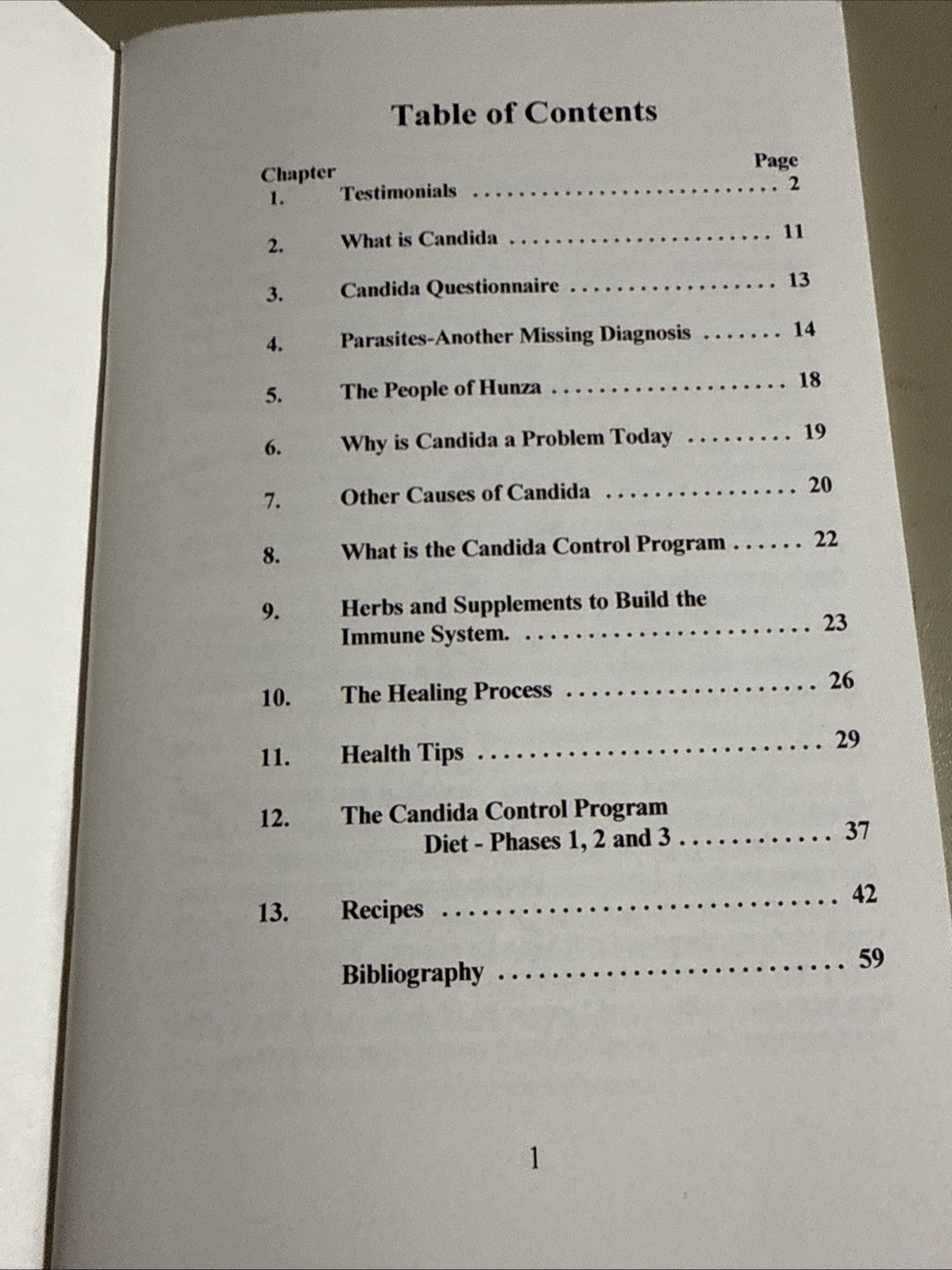 Candida, the Slow Killer, 2001 Revised Edition, 50-Page Booklet Schumacher