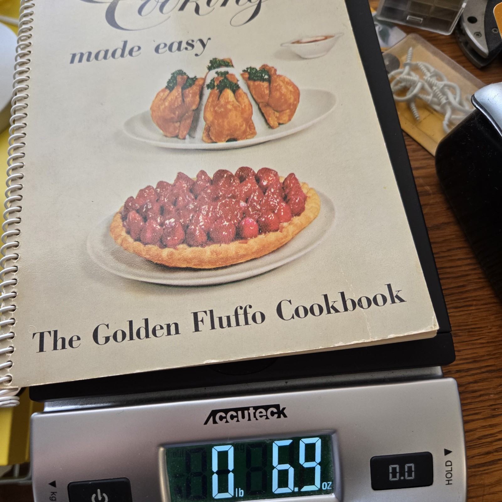Vintage Creative Cooking Made Easy The Golden Fluffo Cookbook 1956 Spiral Good