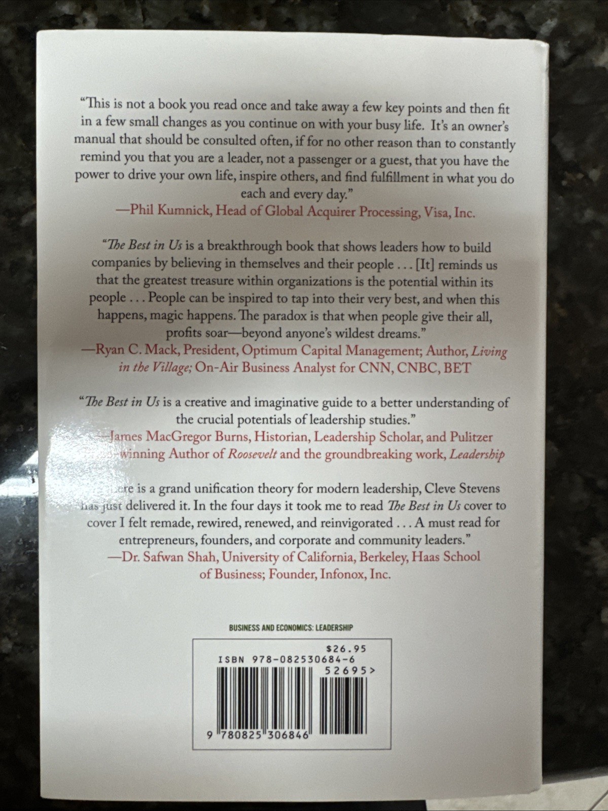 THE BEST IN US: PEOPLE, PROFIT, AND THE REMAKING OF MODERN By Cleve Stevens Mint