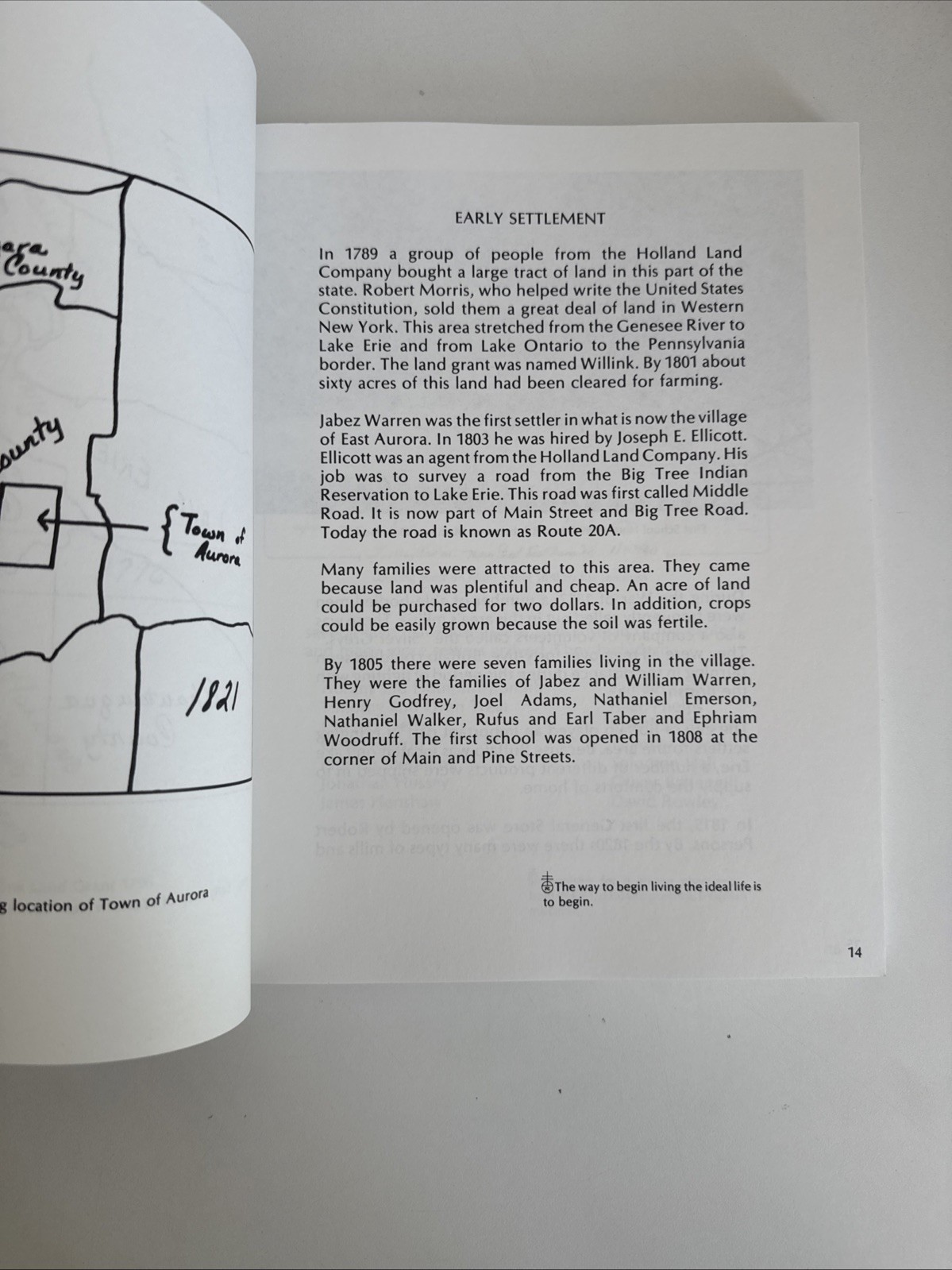 East Aurora, New York – My Home Town 1818-1993 Tri-Qui Edition History Book