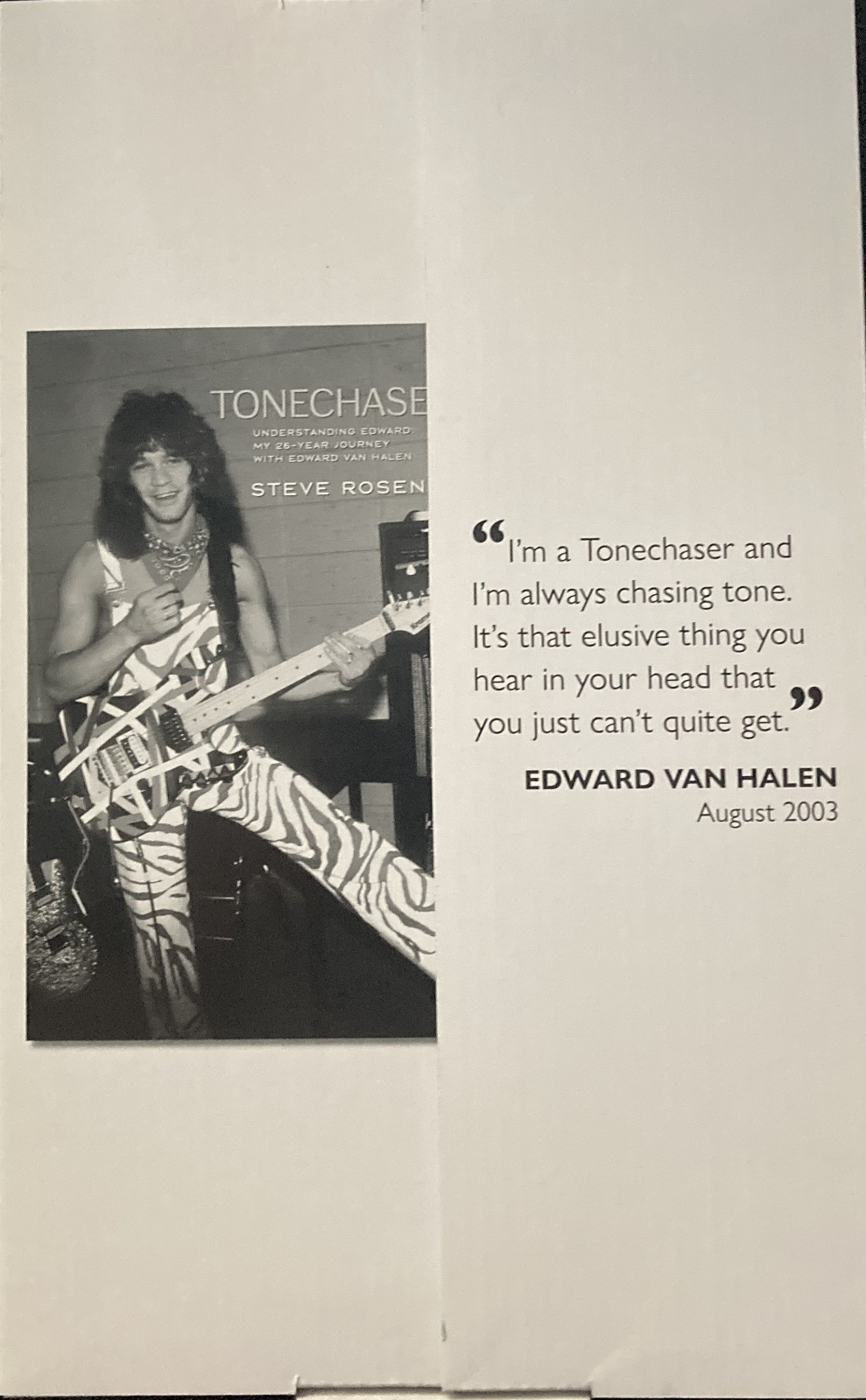 Tonechaser – Understanding Edward: My 26-Year Journey with Edward Van Halen