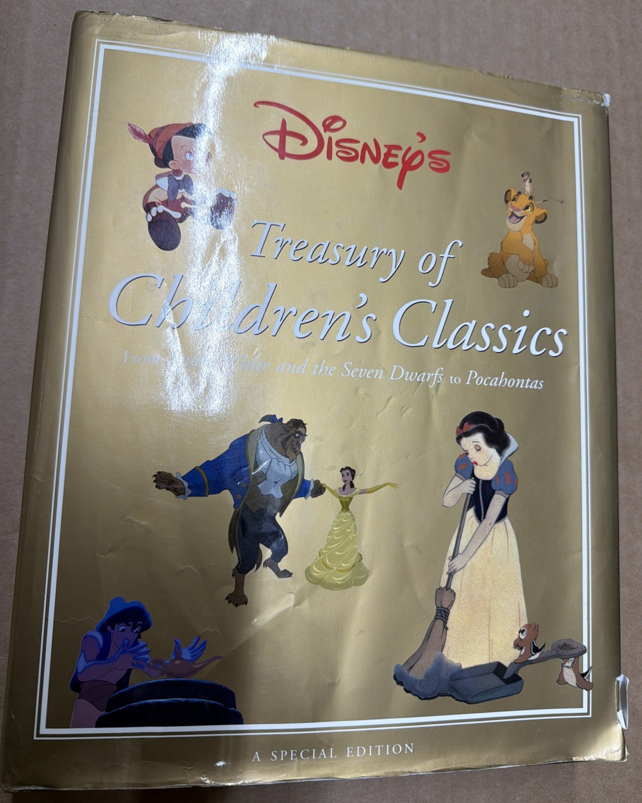 DISNEY’S TREASURY OF CHILDREN’S CLASSICS Hardcover Special Edition 1997 Illustra