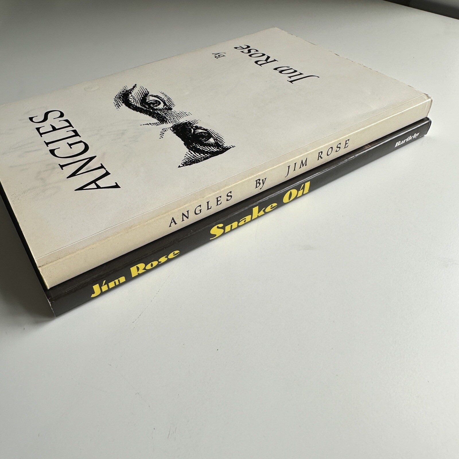 ANGLES by JIM ROSE Circus Paperback Signed Bebe Lifto Rubber Dude + Snake Oil