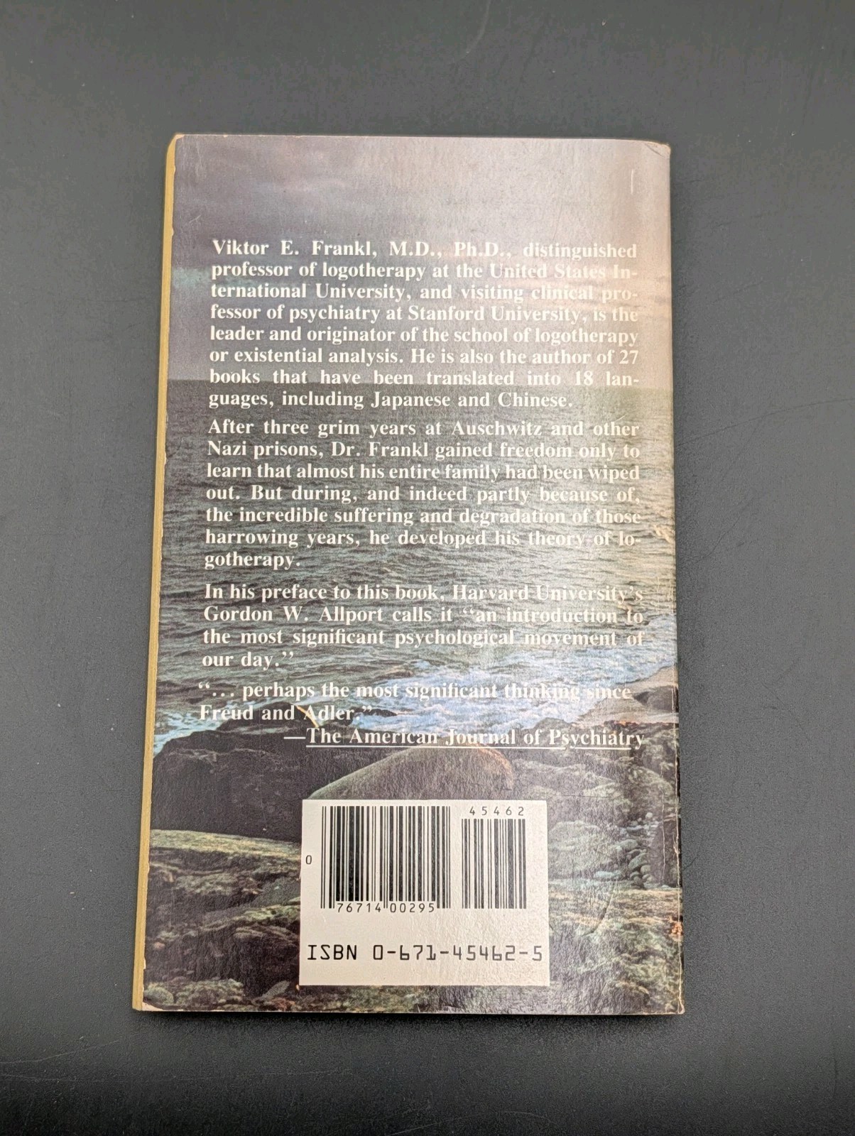 MAN’S SEARCH FOR MEANING by Viktor E. Frankl (Very Good Condition – PB)