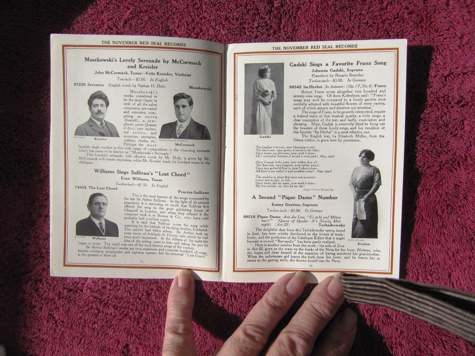 New VICTOR RECORDS Nov 1915 Supplement Ralph Bingham RASTUS Victrola CATALOG