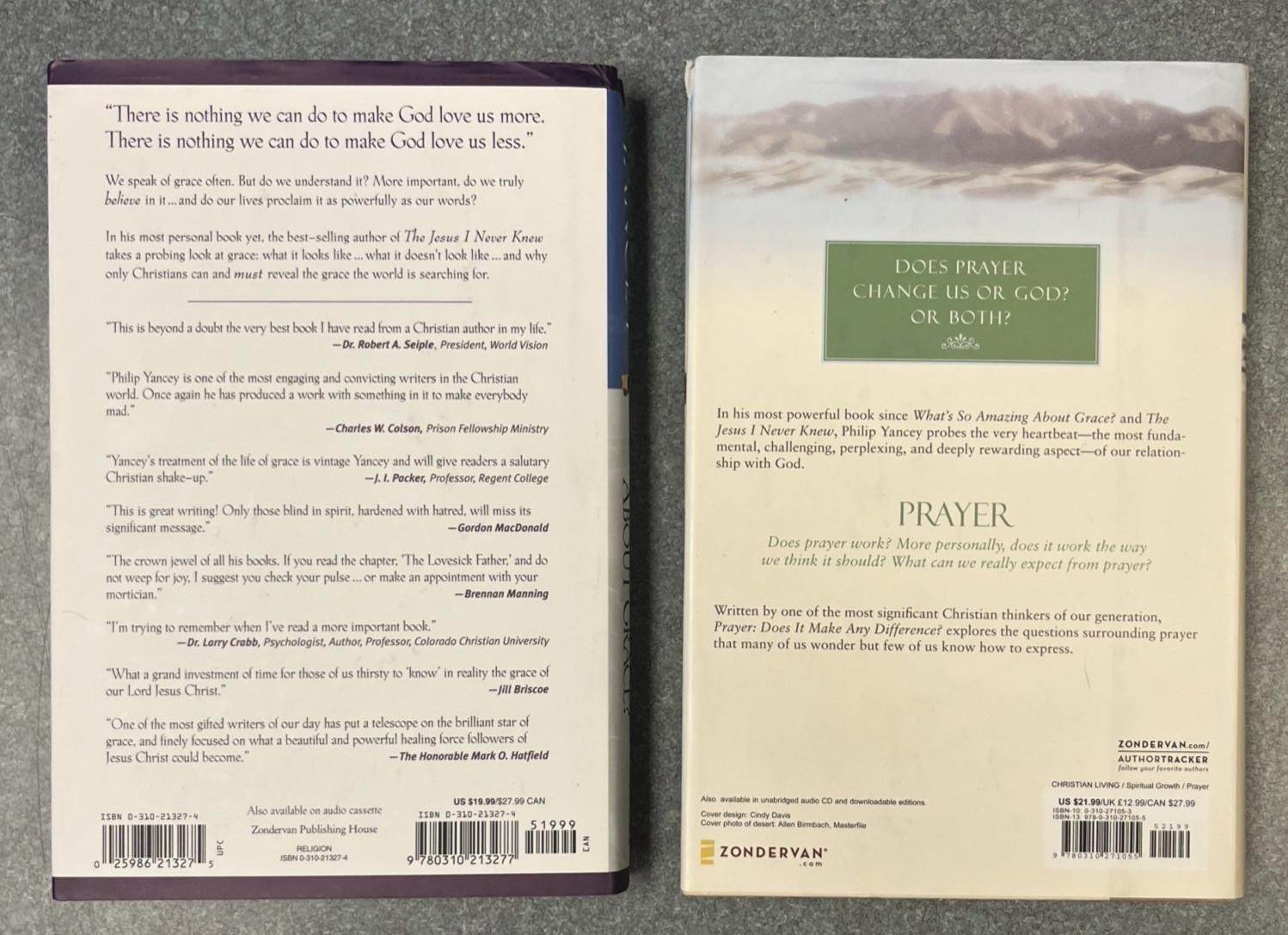 Lot of 7 Books by Max Lucado & Philip Yancey Prayer, Angels, Grace HC DJ *NICE