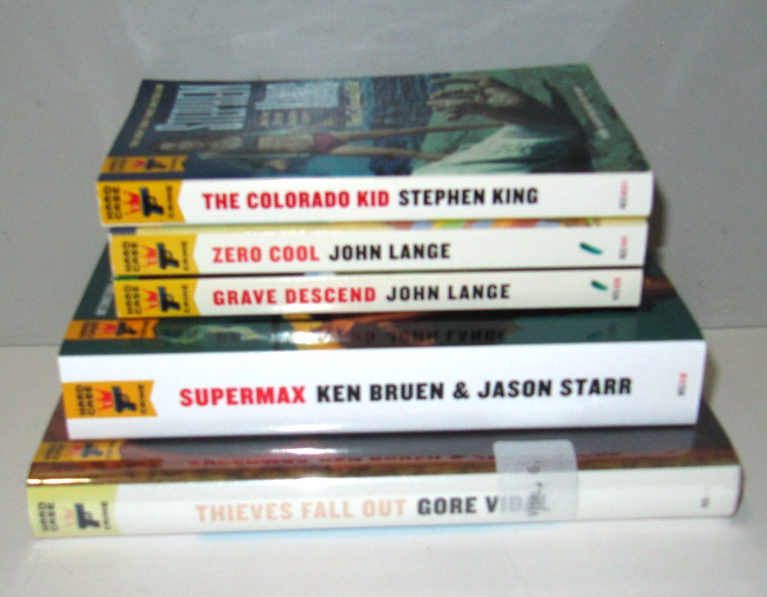 Lot of 5 Hard Case Crime books PB/TPB/HB Stephen King John Lange Gore Vidal…