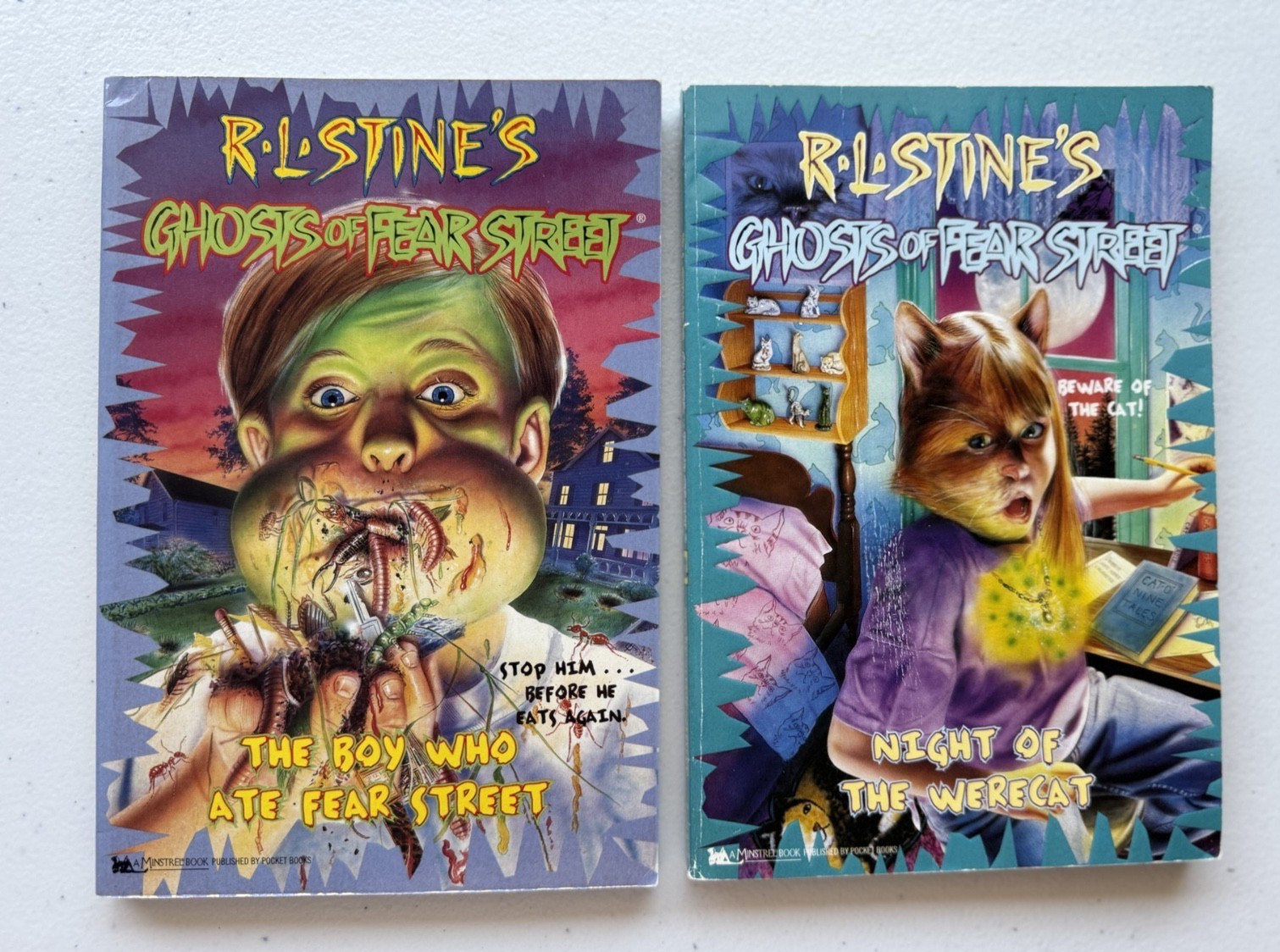 Lot of 14 Like New Vtg RL Stine Ghosts of Fear Street ppbs 13 are 1st print