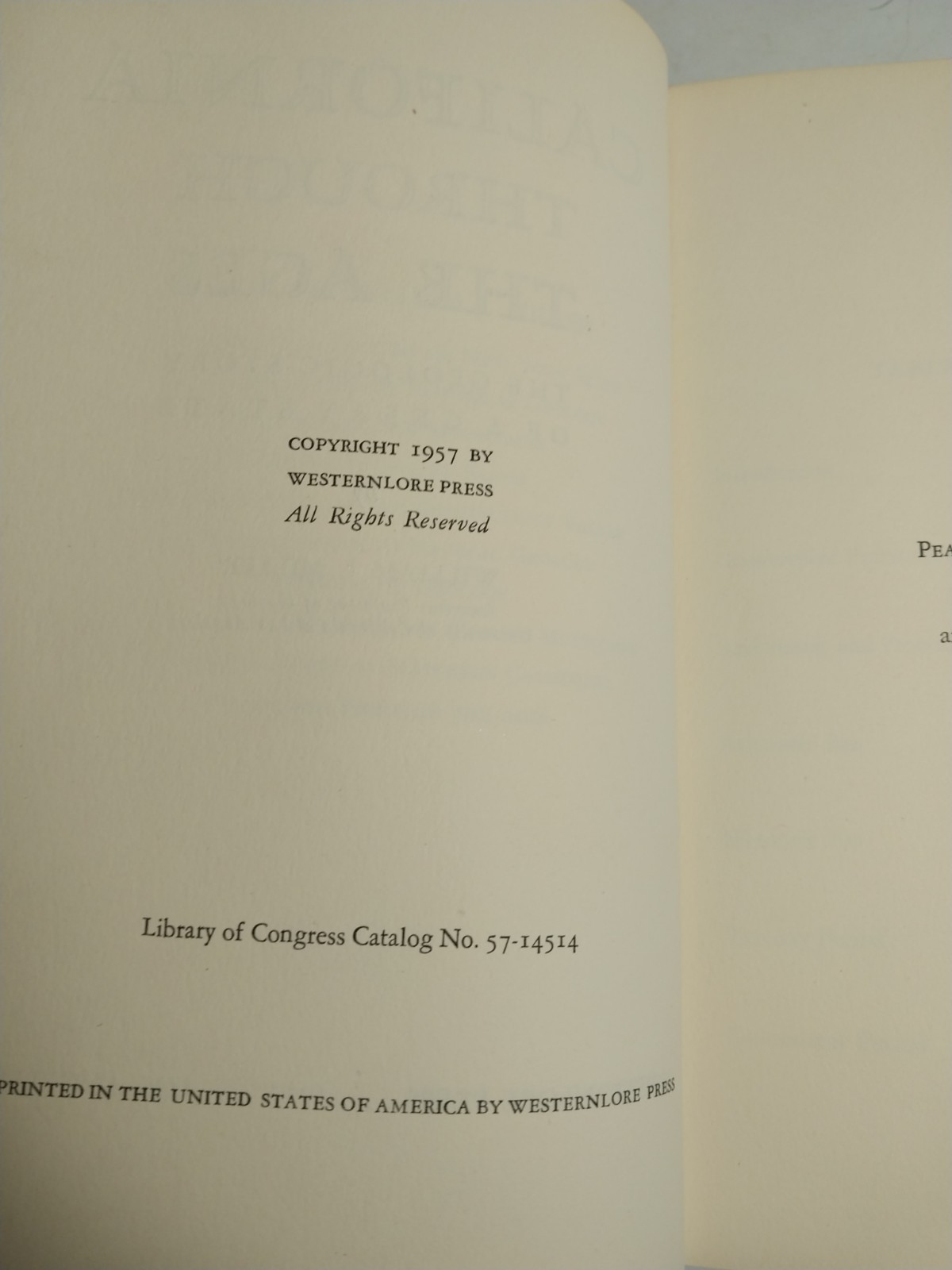 California Through the Ages: The Geologic Story … 1957 WILLIAM J. MILLER HB