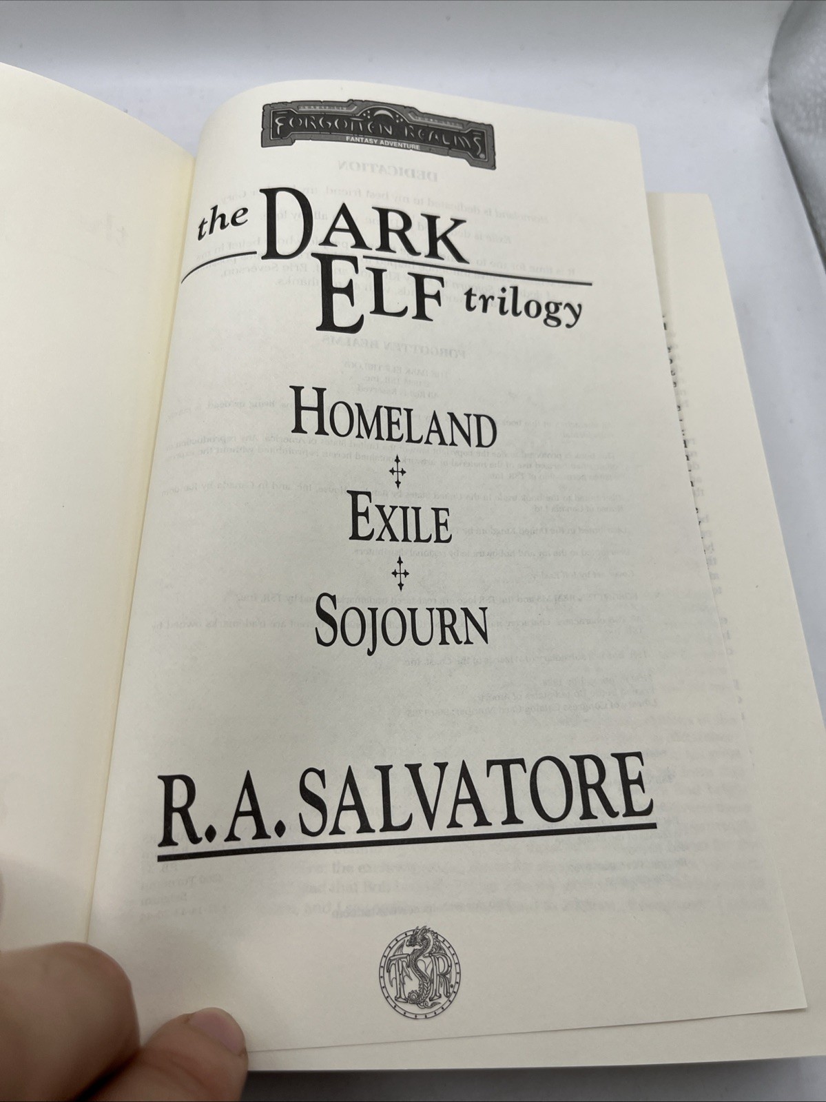 Forgotten Realms:The Dark Elf Trilogy-R.A. Salvatore Collector’s Edition 1st D&D