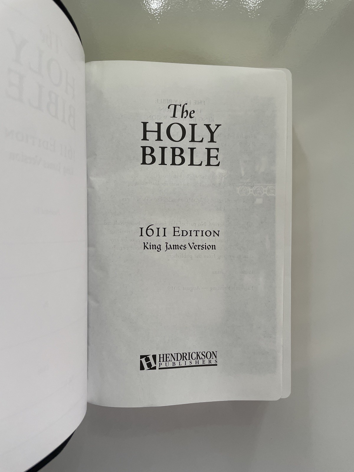 KJV 1611 Bible 400th Anniversary Edition Genuine Leather with Apocrypha Like New