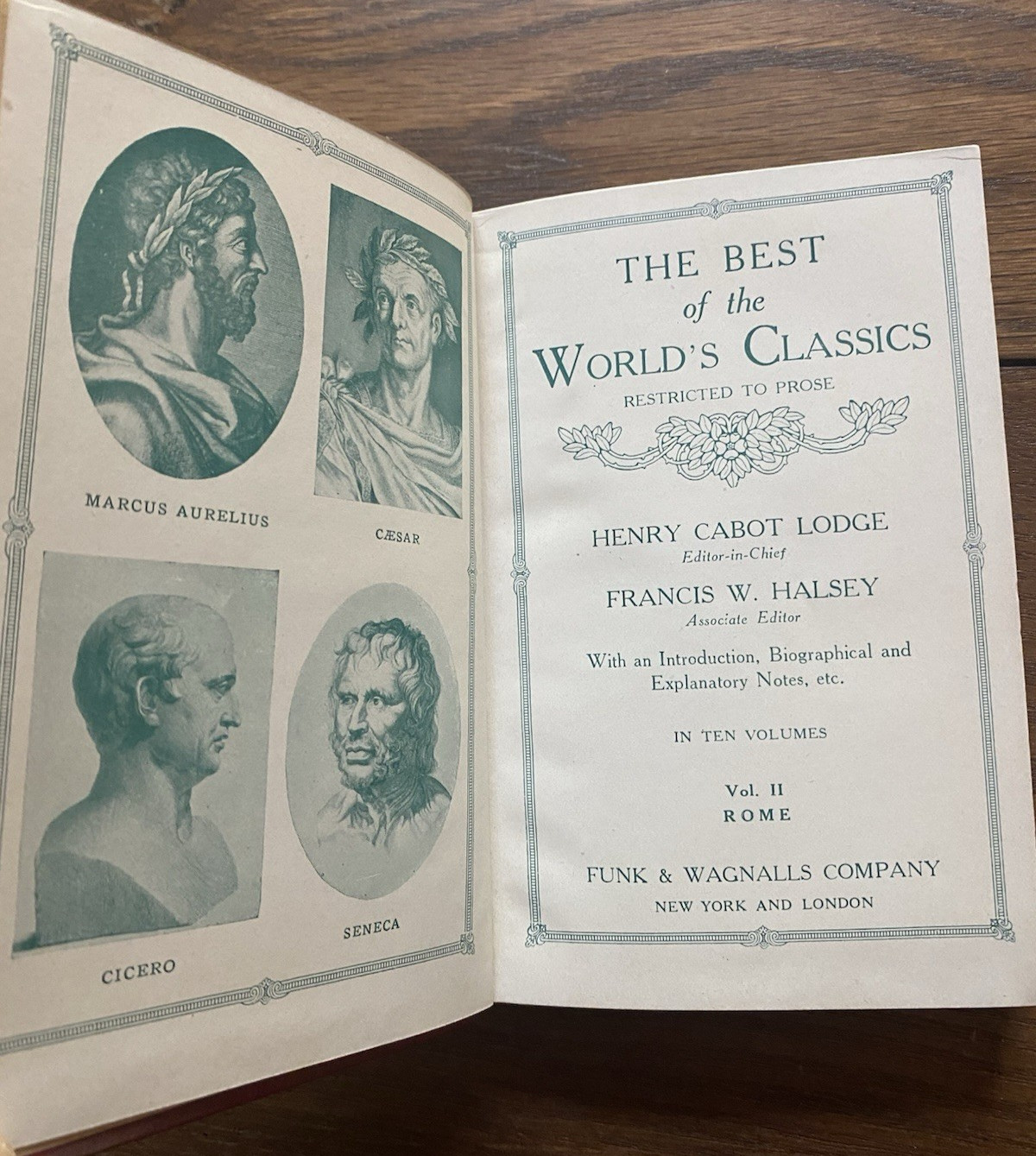 1909 Best of World Classics Funk & Wagnalls Lot of 5 Red Books