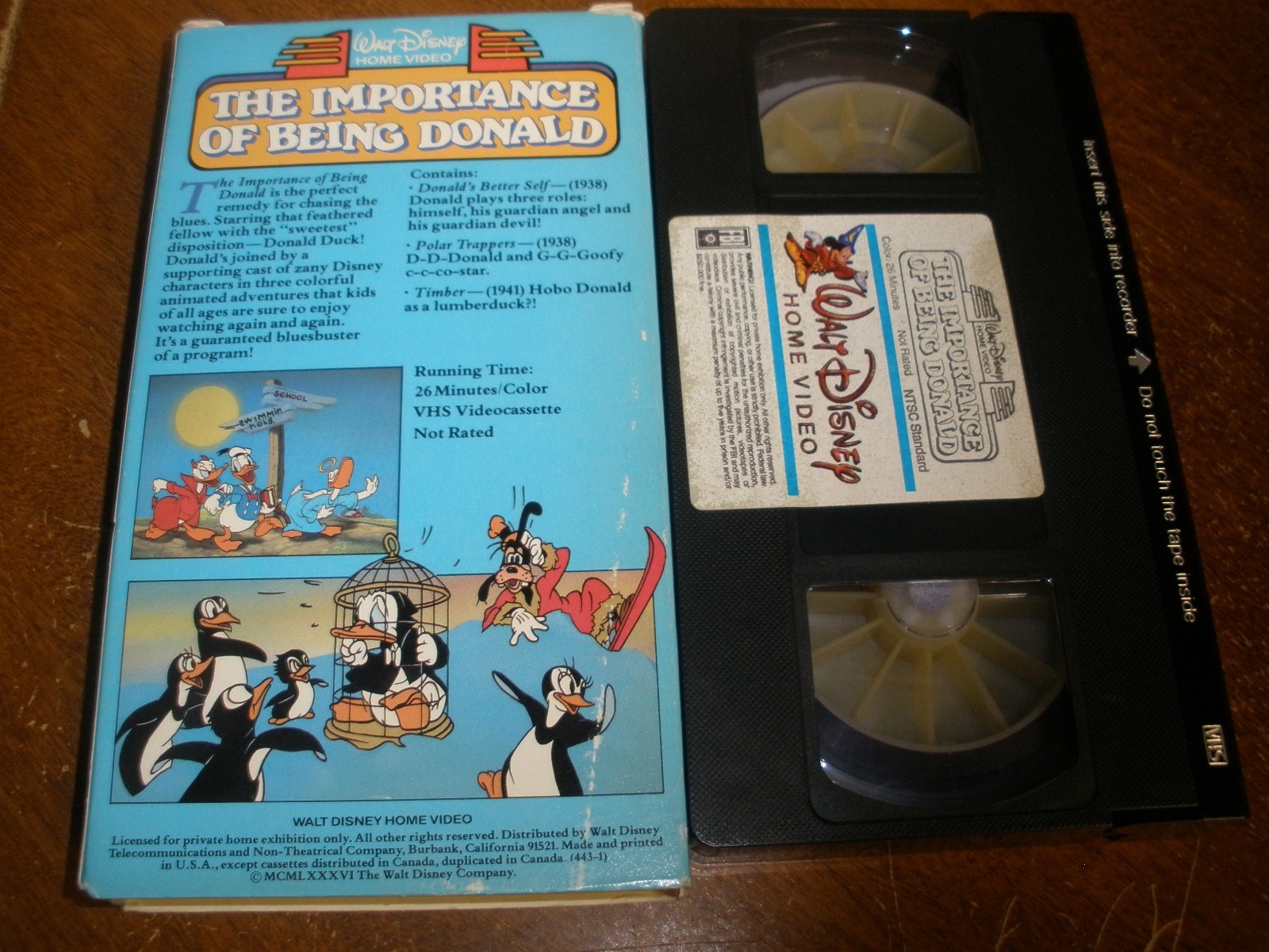 he Importance of Being Donald VHS Walt Disney Home Video VHS