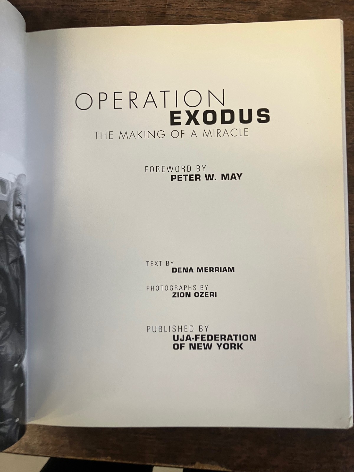 Operation Exodus Zion Mansour Ozeri Soviet Jewry Aliyah Photography Book