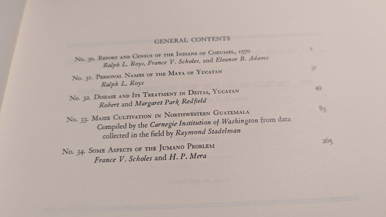 10 Vols Contributions 2 American Anthropology & History; CARNEGIE Institution Wa