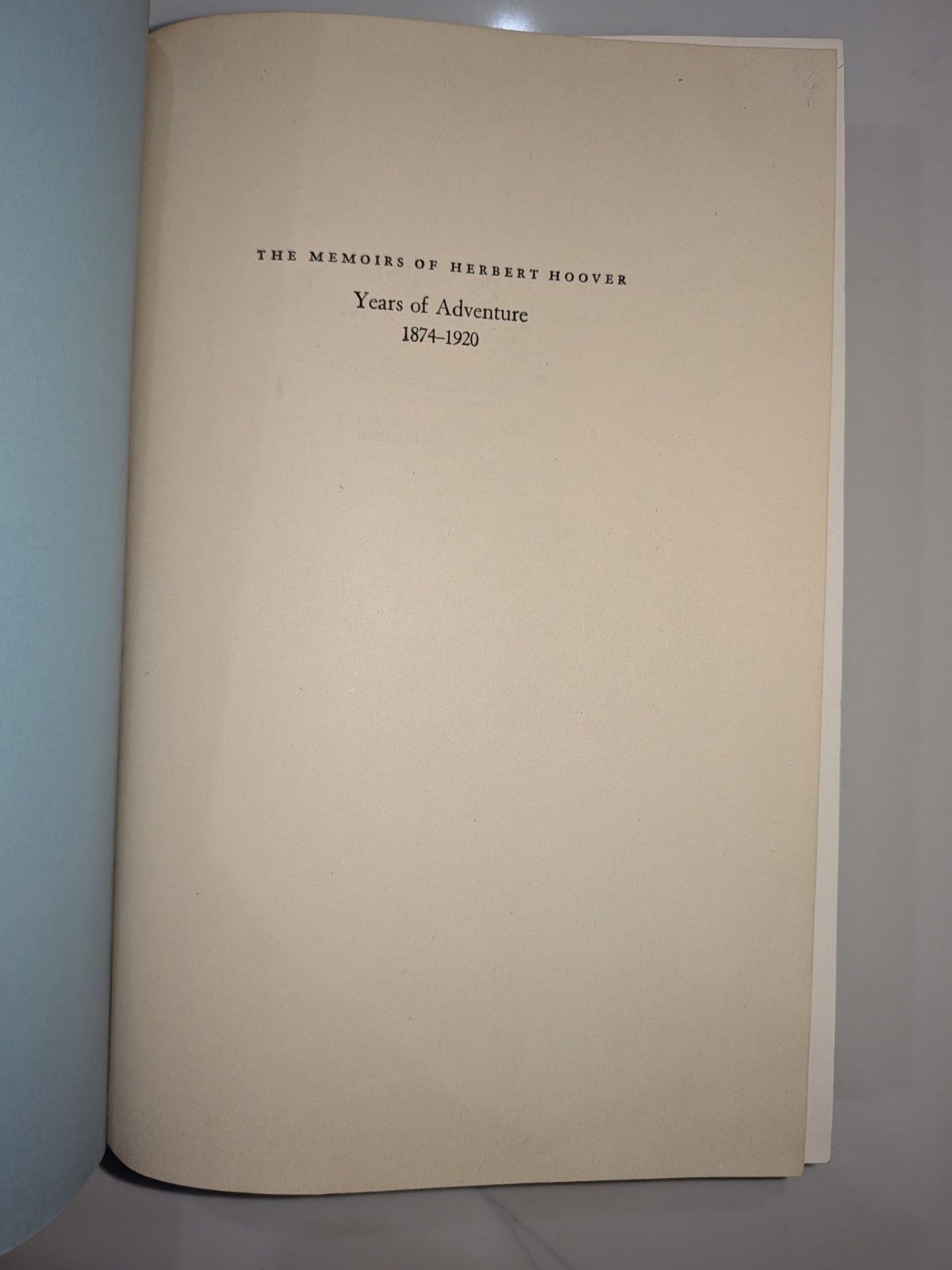 Memoirs of Herbert Hoover | Complete 3 Vol Set | 1951-52 | Hardcover | Macmillan