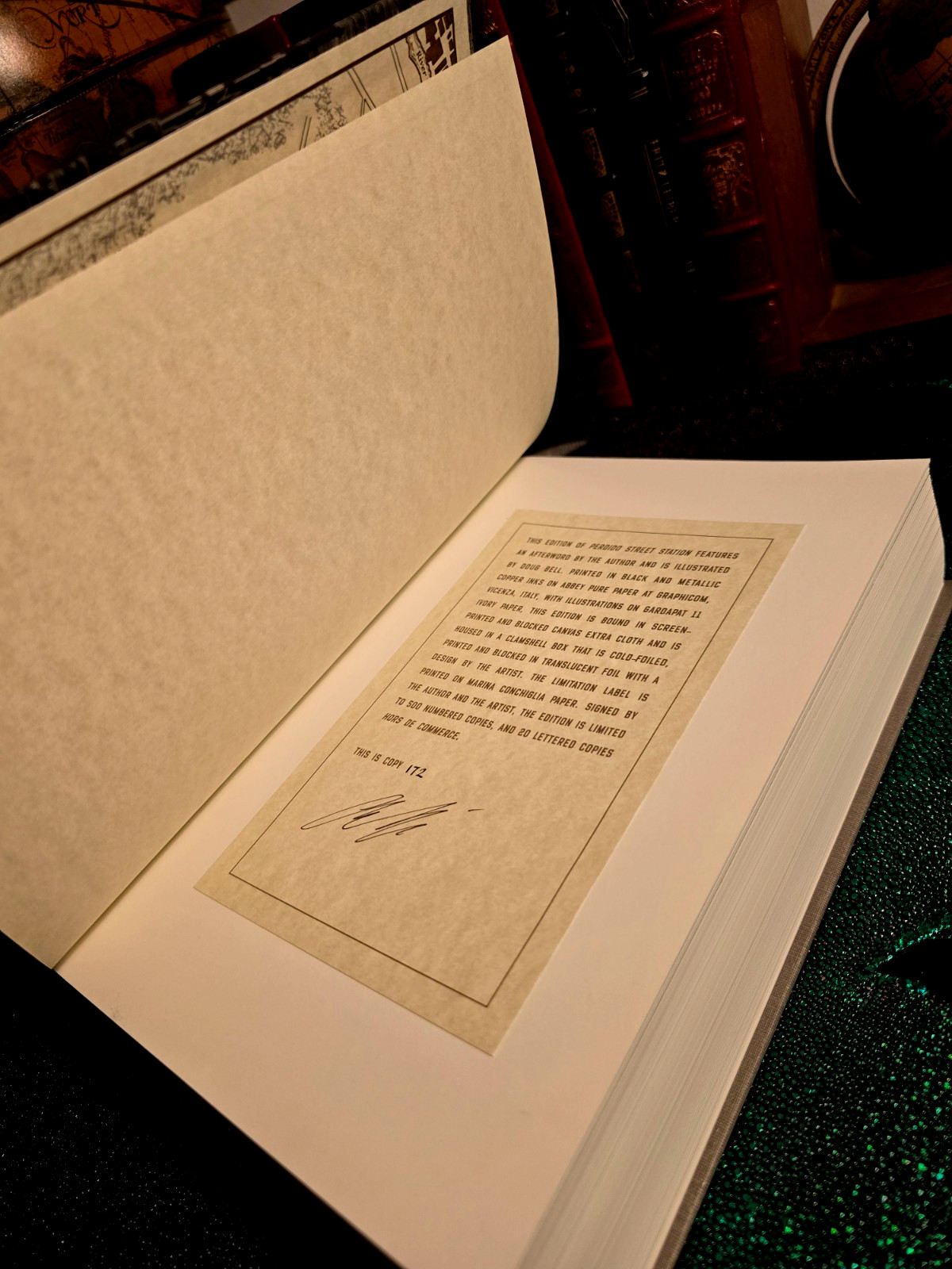Perdido Street Station; China Mieville; Folio Society; Signed NUMBERED #172