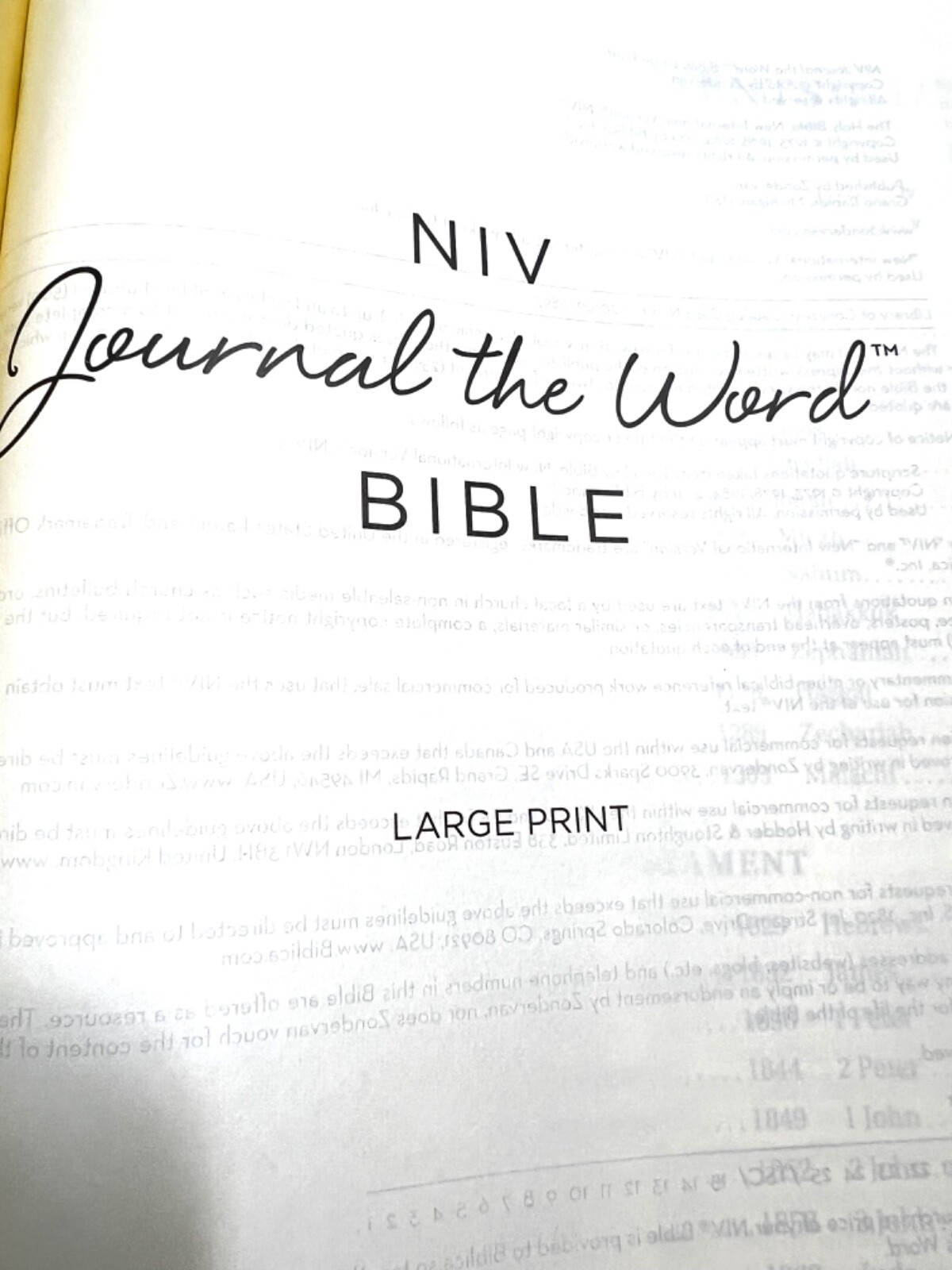 Journey The World NIV Bible Brown Faux Leather Bound Large Print