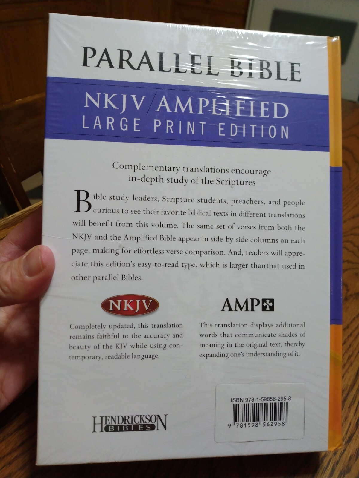 LARGE PRINT NKJV & Classic Amplified 1987 AMPC Parallel Bible Hardcover