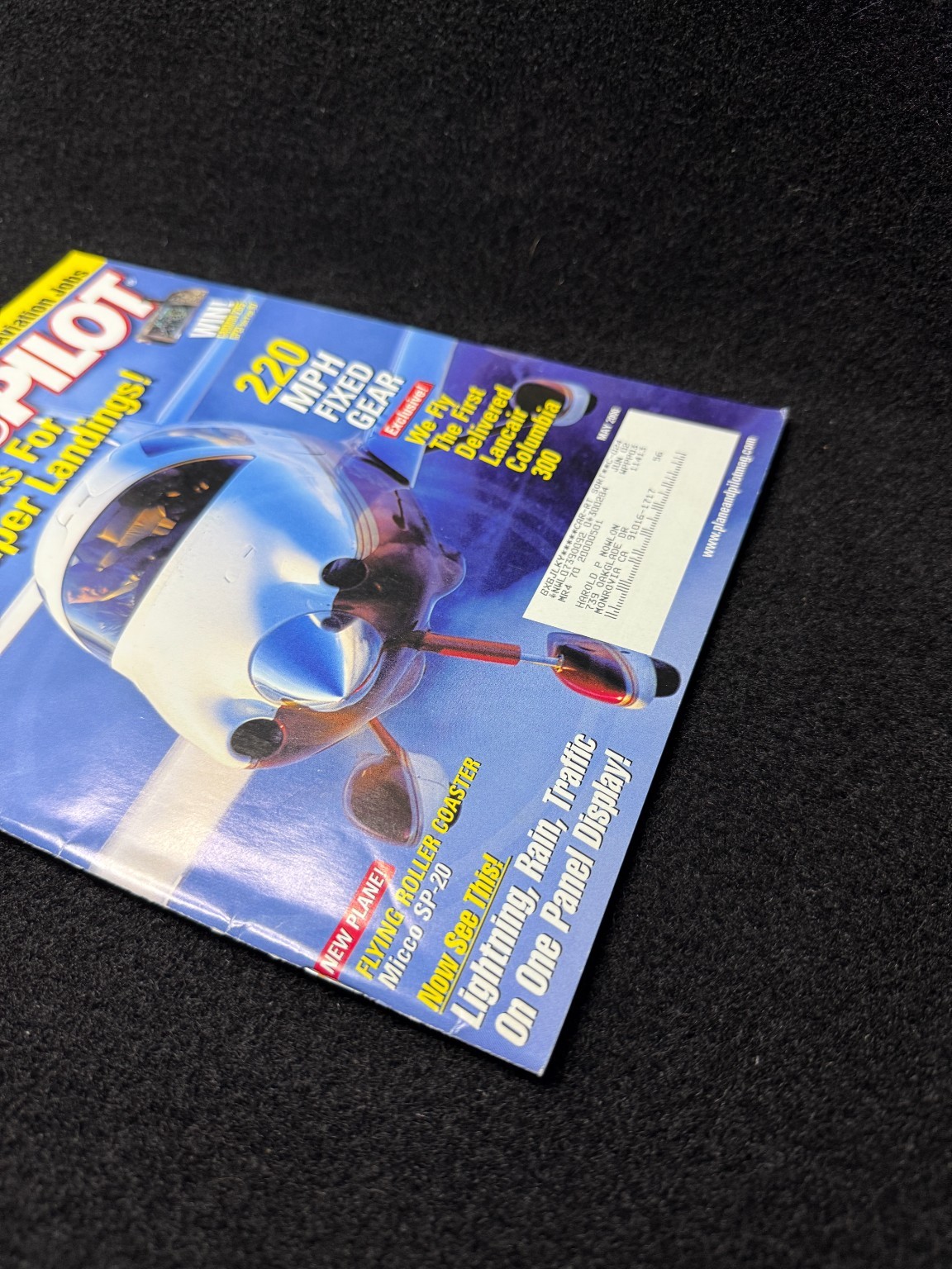 Plane & Pilot Magazine May 2000 Aviation Landing Techniques Lancair Columbia