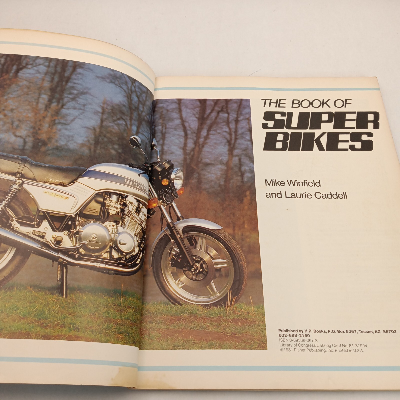 The Book of Superbikes Laurie Caddell Mike Winfield Indian Triumph Harley 1981