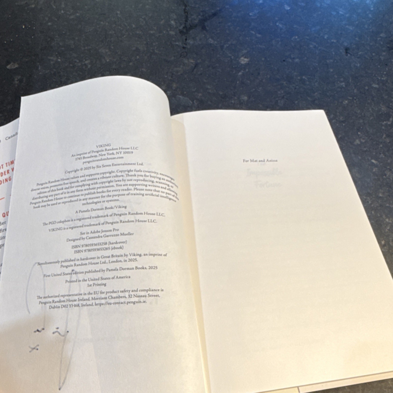 SIGNED First Edition/First Printing The Impossible Fortune Richard Osman