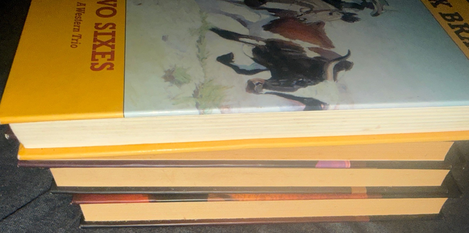Western Novels Lot Of 4 Hardcover Books Westerns Bundle Max Brand
