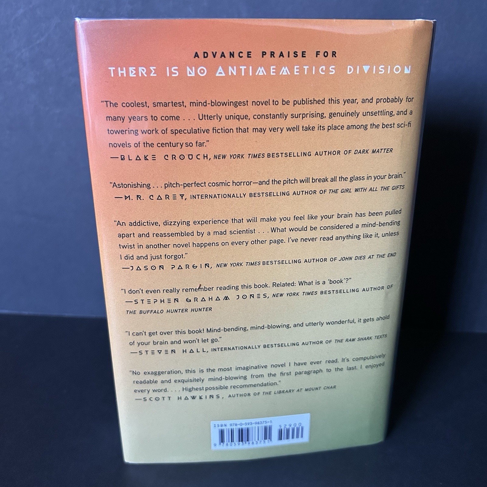 There Is No Antimemetics Division by QNTM 2025 Ballantine 1st Printing Hardcover