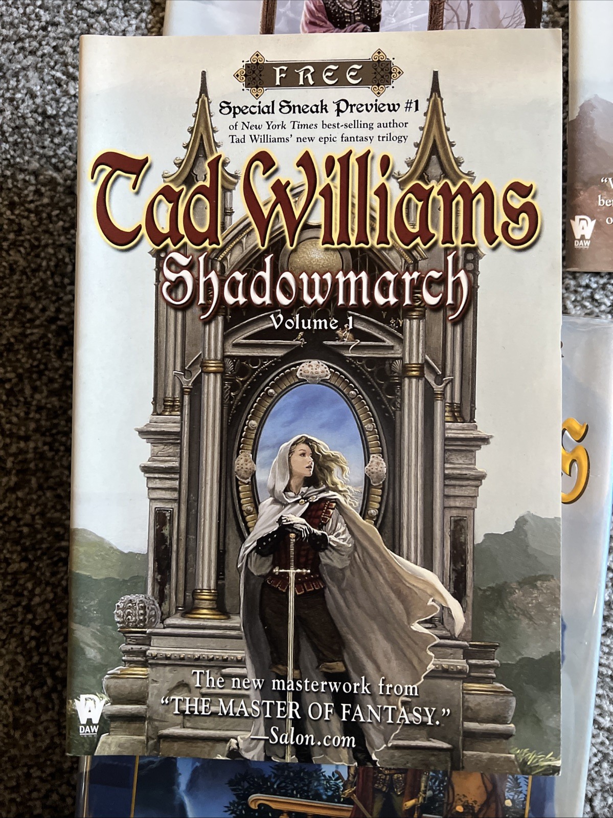 Shadowmarch Tad Williams 1st HC + Special Sneak Preview 1-3 Rare Fantasy Unread