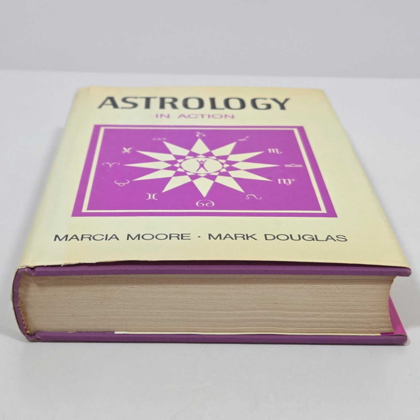 SIGNED Astrology in Action Marcia Moore Mark Douglas 1970 First Ed HCDJ Arcane