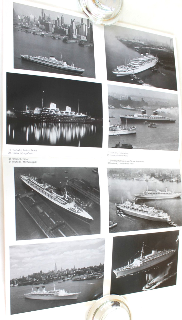 Famous Ocean Liners: A Book of 24 Photo Postcards by William H. Miller Jr.