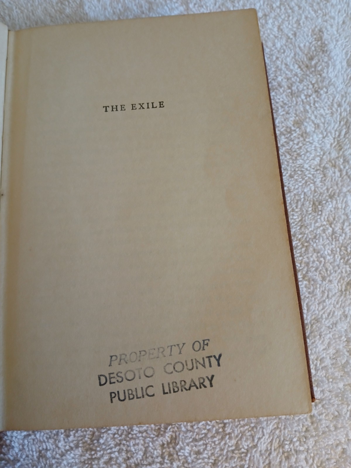 THE EXILE, by Pearl S. Buck, 1936 Hardcover, No Jacket, Estate Find