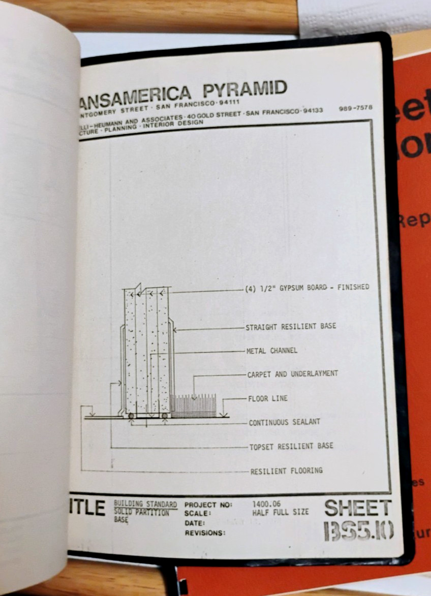1971 S.F. TRANSAMERICA PYRAMID Space Planning Specifications MORGANELLI HEUMANN