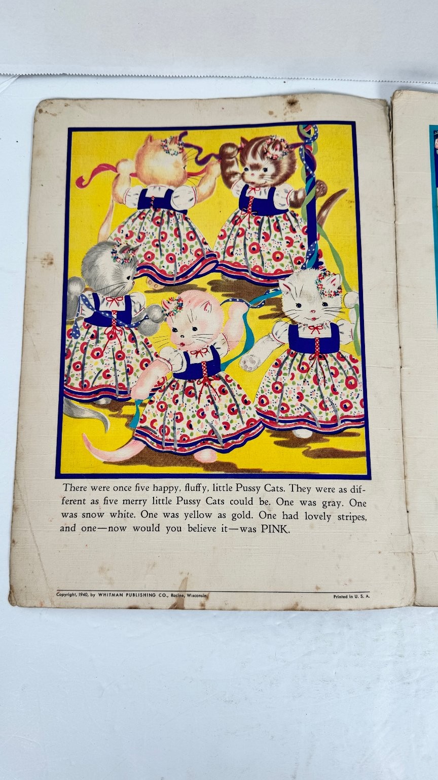 Vintage Children’s Story Book Lot 1938-40 Whitman Merrill Peter Rabbit Pigs